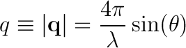 scattering vector